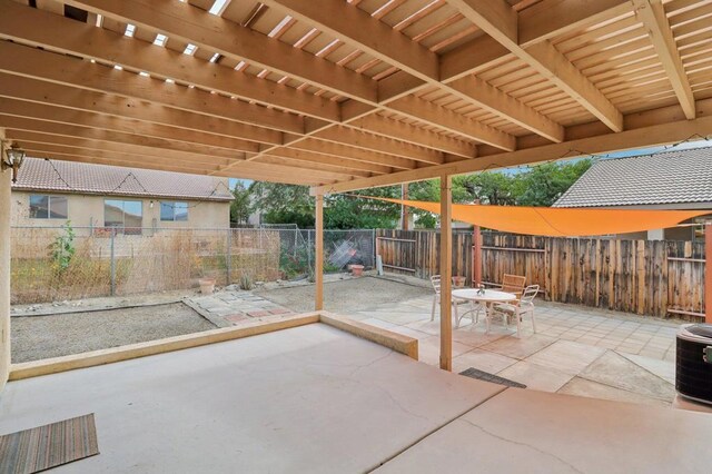 view of patio with central air condition unit