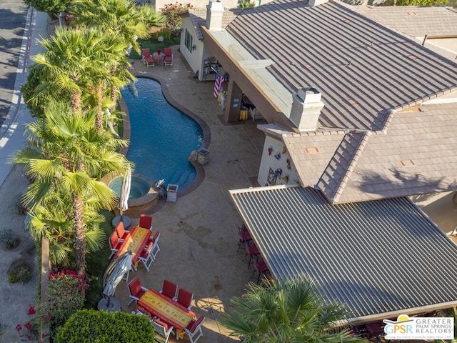 birds eye view of property