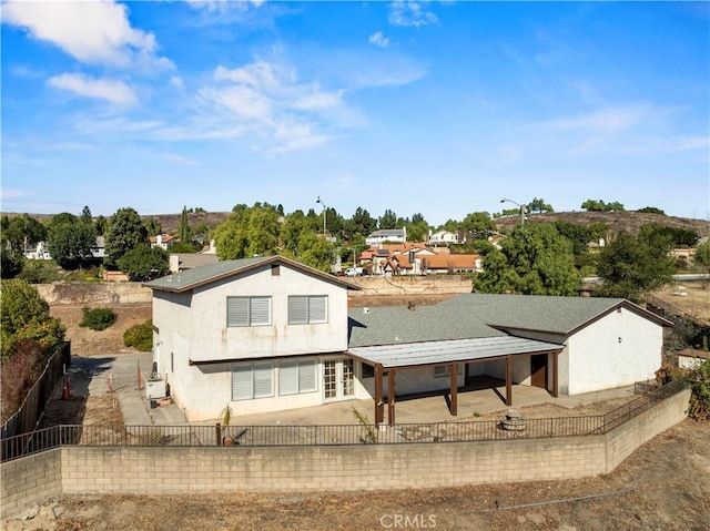 view of rear view of property