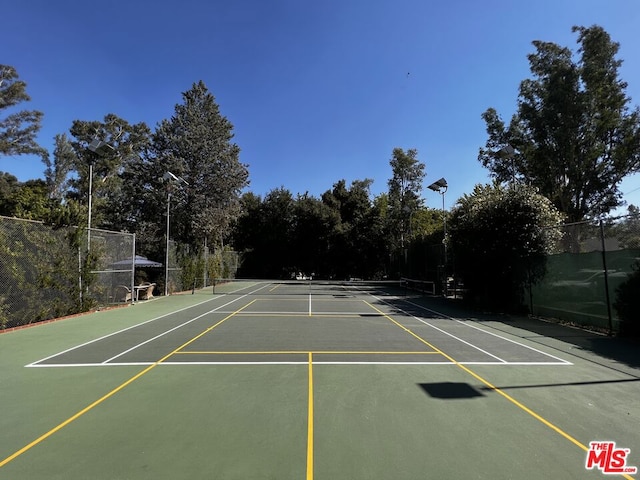 view of sport court