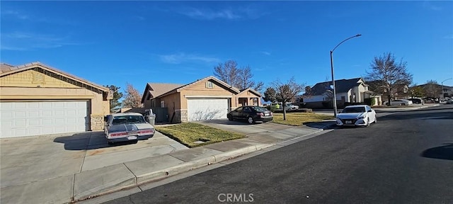 exterior space featuring a garage