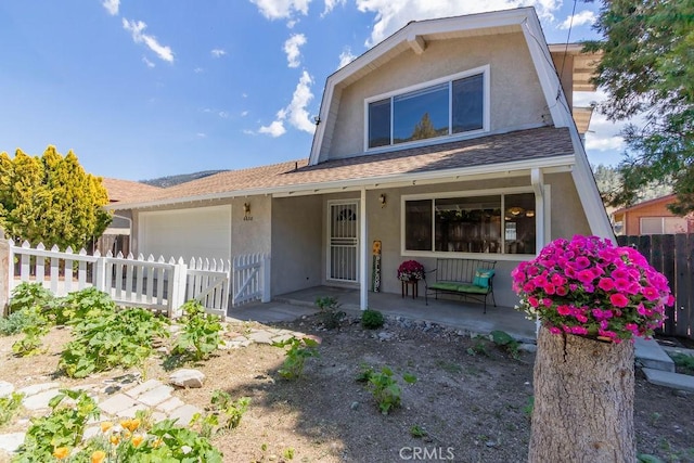 view of front of home featuring a garage