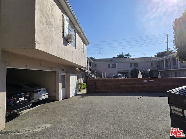 view of home's exterior featuring a garage