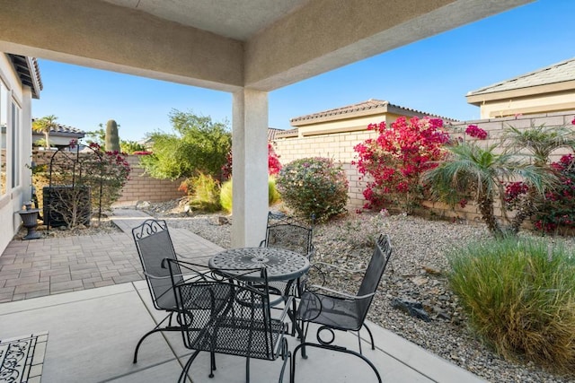 view of patio