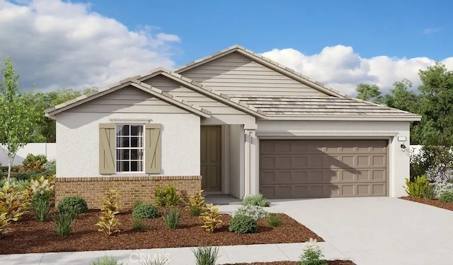 view of front of home featuring a garage