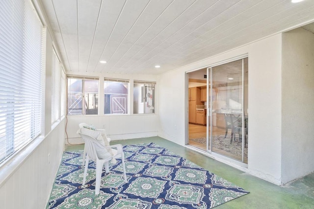 view of sunroom / solarium