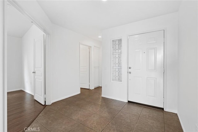 view of tiled foyer