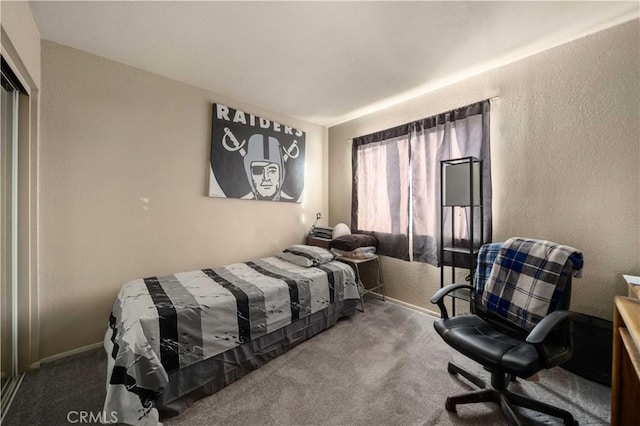 bedroom featuring carpet floors