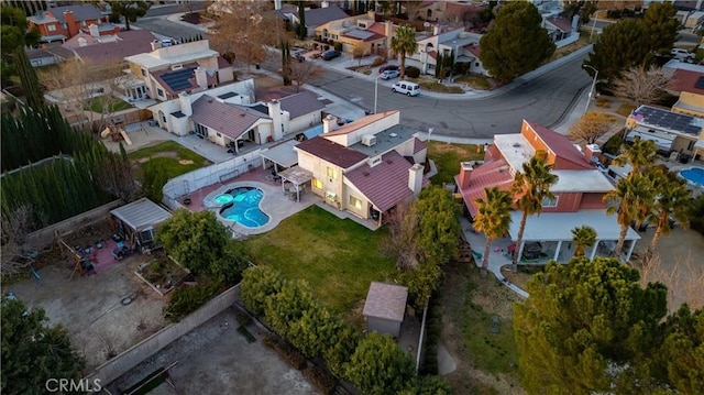 birds eye view of property