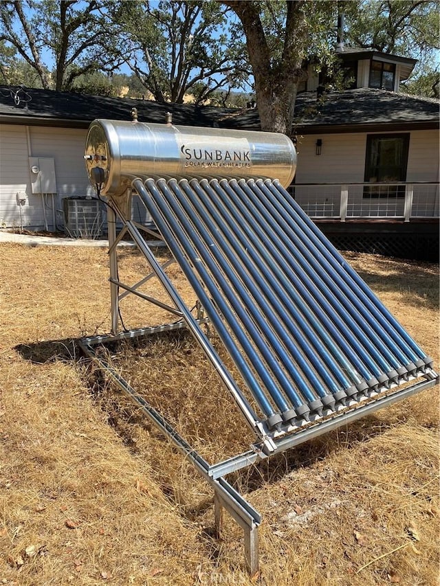 details with central air condition unit