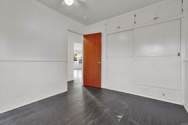 spare room featuring ceiling fan