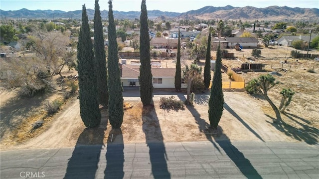 exterior space with a mountain view