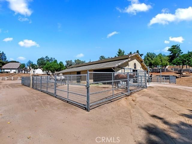 view of horse barn