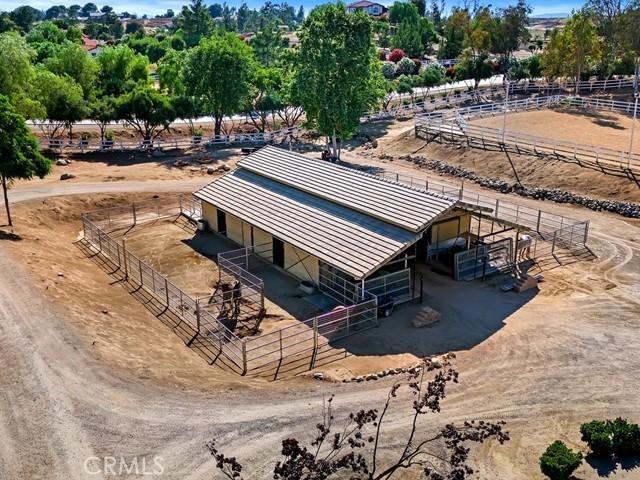 drone / aerial view with a rural view