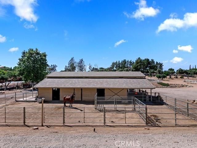 view of stable