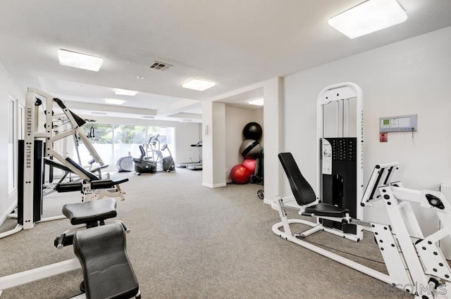 view of exercise room