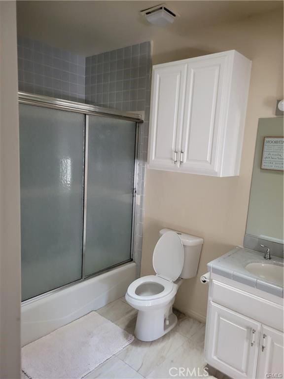 6966 Ranch View Rd, Riverside, CA 92506 - full bathroom with vanity, combined bath / shower with glass door, and tile patterned floors