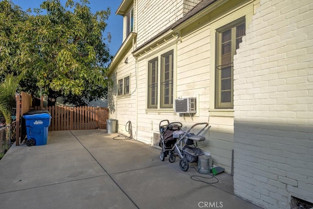 view of patio with fence