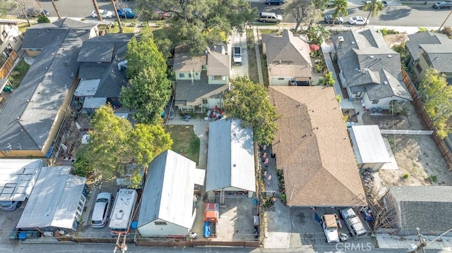 bird's eye view with a residential view