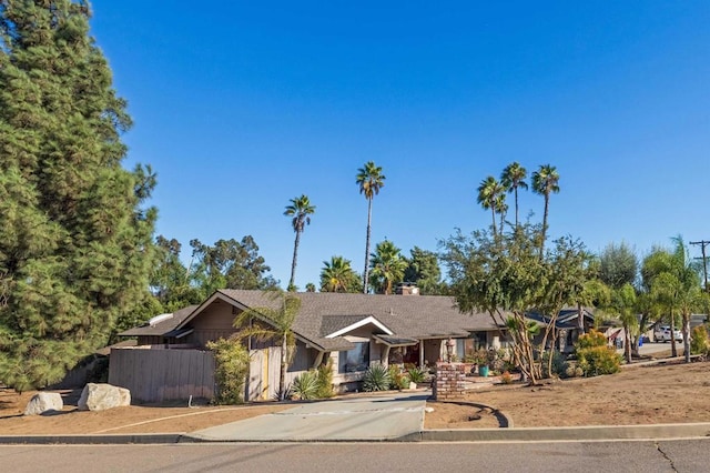 view of front of home