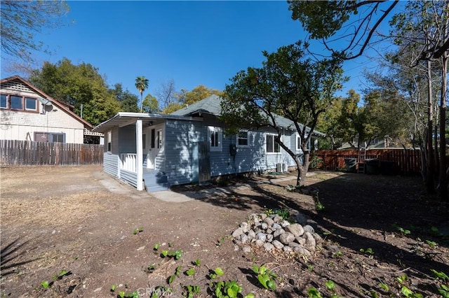 view of back of property