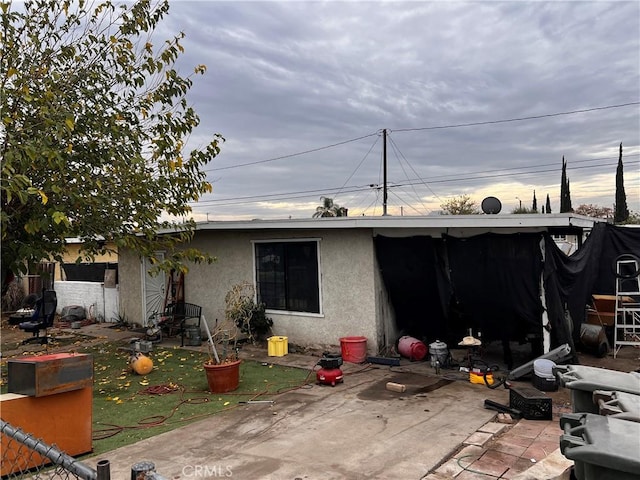 rear view of house with a patio area