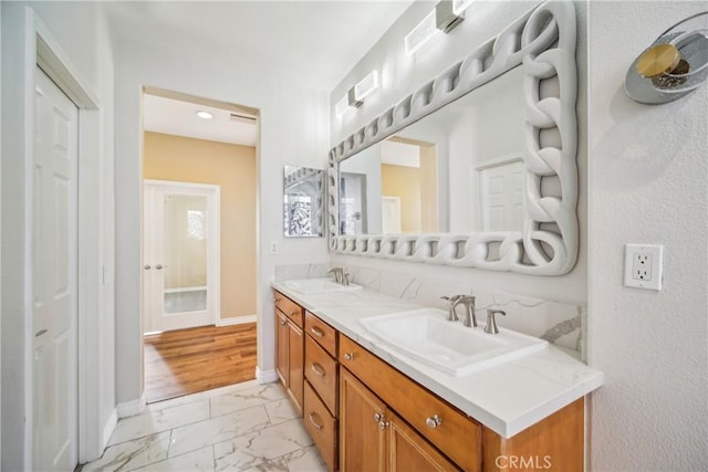 bathroom featuring vanity