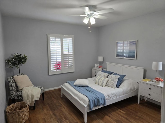 2416 J Ave, National City, CA 91950 - bedroom featuring wood finished floors, baseboards, and ceiling fan
