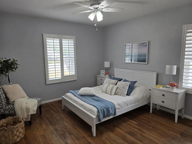2416 J Ave, National City, CA 91950 - bedroom featuring wood finished floors, baseboards, and ceiling fan