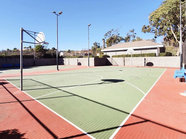 view of sport court