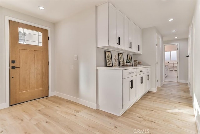 interior space featuring light hardwood / wood-style floors