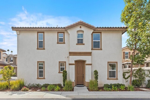 view of mediterranean / spanish house