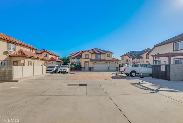 view of road featuring a residential view