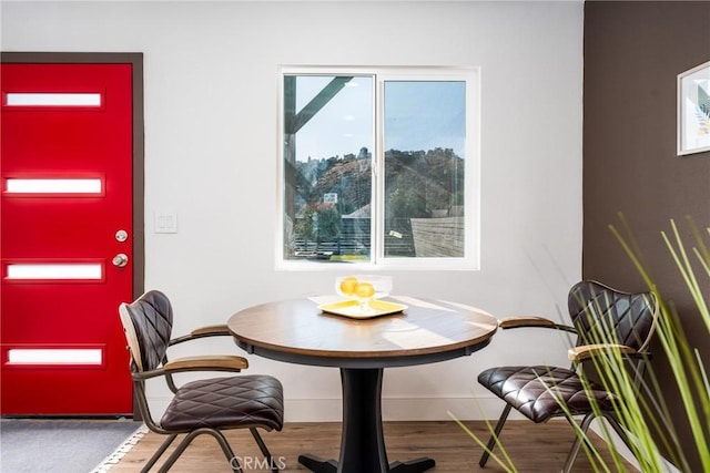 view of dining area