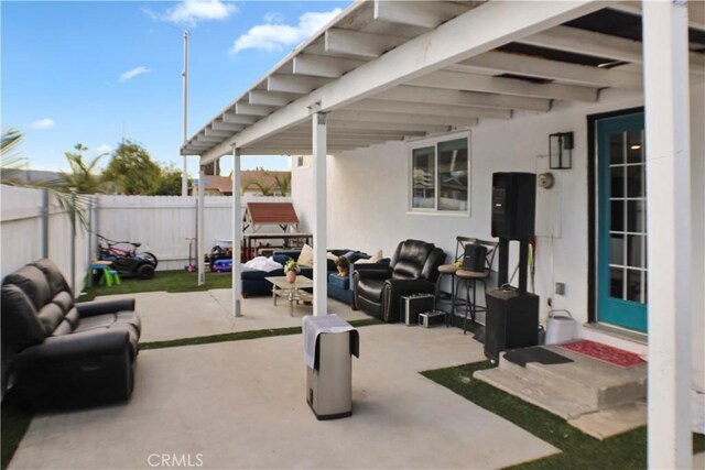 view of patio / terrace with outdoor lounge area