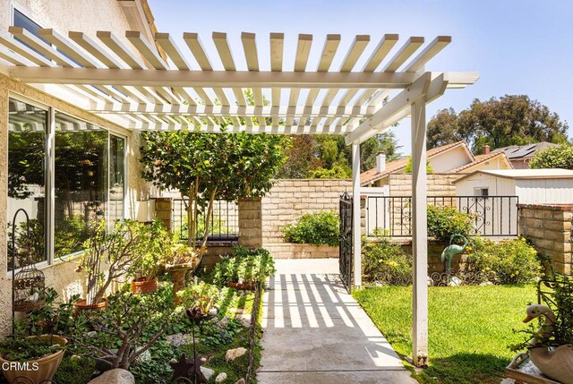 1590 Frazier St, Camarillo, CA 93012 - view of patio / terrace featuring a storage shed and a pergola