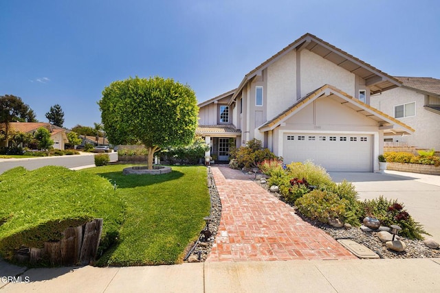 1590 Frazier St, Camarillo, CA 93012 - traditional-style home featuring concrete driveway, a front lawn, stucco siding, and an attached garage