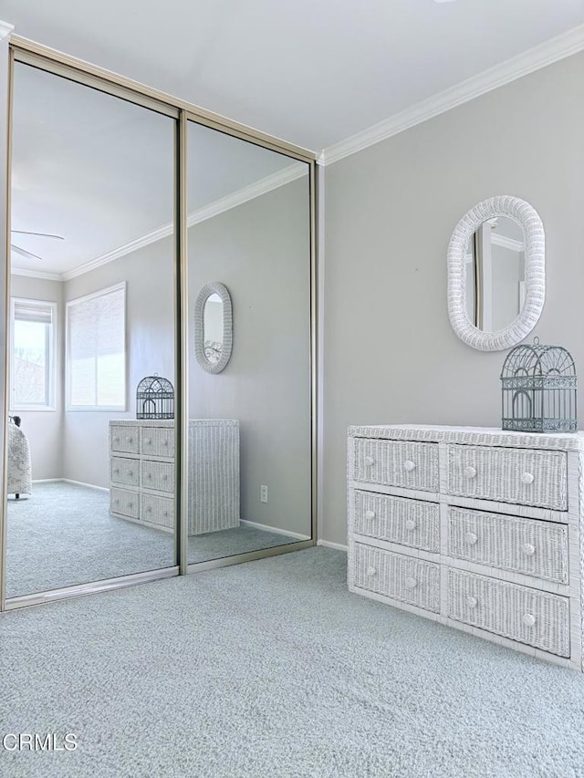 1590 Frazier St, Camarillo, CA 93012 - unfurnished bedroom featuring crown molding and carpet floors