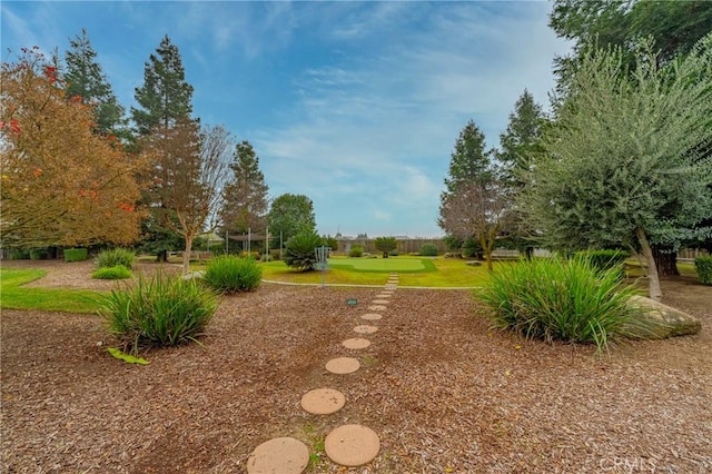 surrounding community featuring a lawn