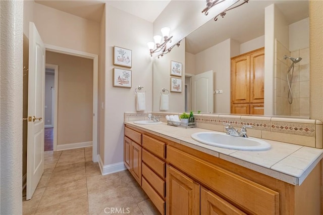 bathroom featuring backsplash and vanity