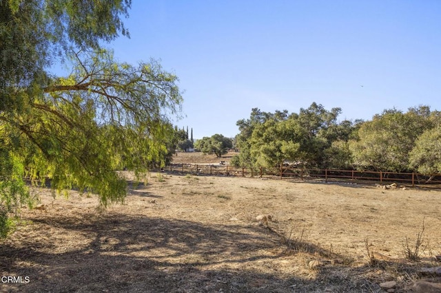 view of nature featuring a rural view