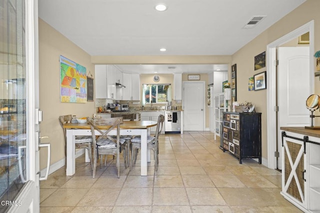 view of dining room