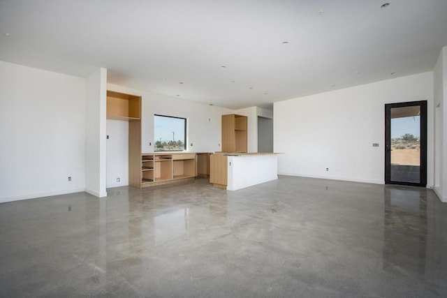 unfurnished living room with a wealth of natural light