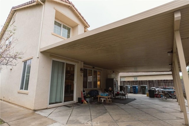 view of patio / terrace with fence