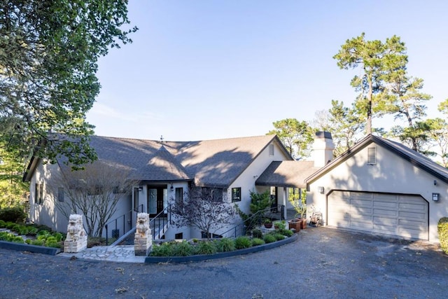 view of front of house featuring a garage