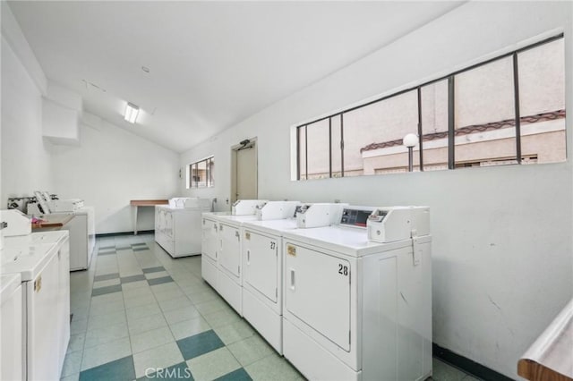18808 Mandan St Unit 312, Canyon Country, CA 91351 - shared laundry area with washing machine and dryer
