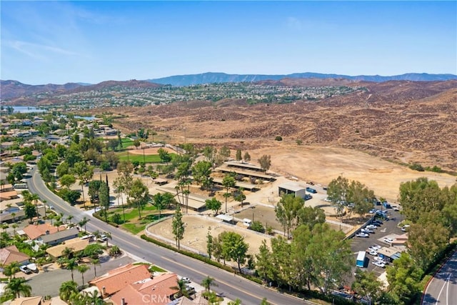 aerial view featuring a mountain view