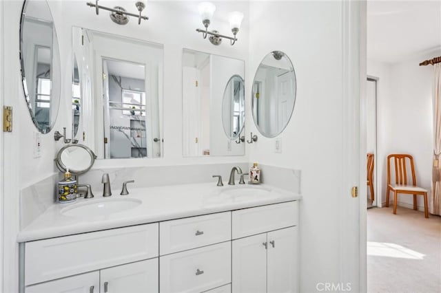 bathroom featuring vanity