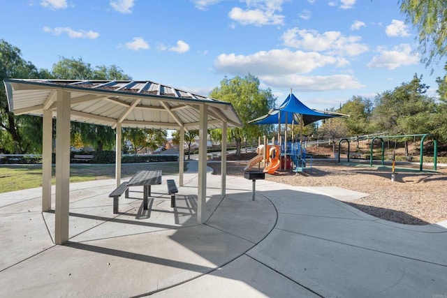 view of property's community featuring a playground