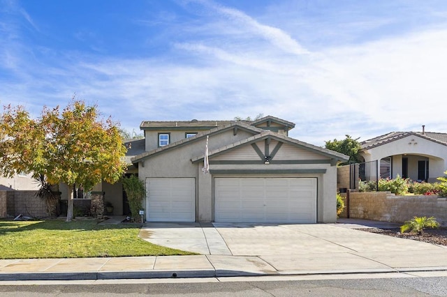 view of front property featuring a front yard